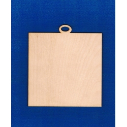 SKLEJKA #3mm Tabliczka 12x12cm z zawieszką proste rogi , na obrazek 12x12